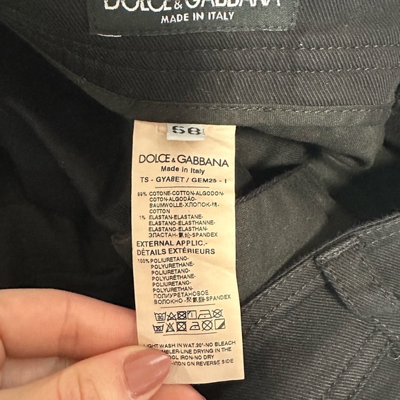 DOLCE & GABBANA Men's Black Cargo Pants - Picture 12 of 14